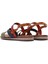 Kadın Çok Renkli Deri Bodrum Sandalet 25SFD331518 5