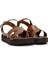 Kadın Taba Bilekten Bantlı Deri Bodrum Sandaleti 25SFD331018 3