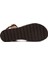 Kadın Taba Bilekten Bantlı Deri Bodrum Sandaleti 25SFD331018 4