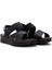 Kadın Siyah Bilekten Bantlı Deri Comfort Sandalet 25SFD320418 3