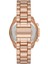 Zarif ve Şık Özel Tasarım Roma Rakam Detaylı Metal Bayan Kol Saati (Rose) ( Lisinya ) 2