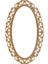 Hanak 140’LIK Oval Ayna Cilasız Ham Ahşap 1