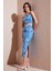 Slim Fit Ip Askılı Yırtmaçlı Midi Alt-Üst Takım Bayan Takım 5869021 1
