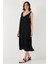 Oversize Fit V Yaka Midi Boy Basic Elbise Bayan Elbise 6788688 3