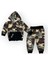 Baby Marka Baskılı Bossa Desen Kapşonlu Fermuarlı Ikili Takım Unisex 1-5 Yaş 3
