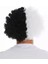 Siyah Beyaz Kıvırcık Afro Bonus Peruk Taraftar Bonus Saç 2
