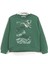 Leylek Baskılı Kız Çocuk Uzun Kollu Sweatshirt Yeşil 001-0002022 1