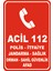 Acil 112 Levha 20X30CM Pvc Foreks 3mm 1