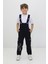 Unisex Çocuk Salopet Tulum Takım 3