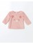 Baby Pembe Uzun Kollu Nakışlı Pelüş Kız Bebek Pijama Takımı 2