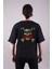 Pantera Müzik Grubu Baskılı Oversize Kalıp Bisiklet Yaka Siyah Tişört T-Shirt 1