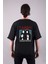 Queen Progresif Metal Grubu Baskılı Oversize Kalıp Bisiklet Yaka Siyah Tişört T-Shirt 1