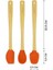 Indigo 3'lü Turuncu Bambu Silikon Spatula Seti Uzun 26 cm VLT1512 3