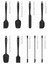 Drongo 9'lu Spatula Set Siyah 3
