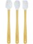 Indigo 3'lü Beyaz Renkli Noktalı Bambu Silikon Spatula Seti Uzun 26 cm VLT1518 2