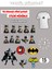 Ütü ile Yapışan Kıyafet Etiketi Batman 15LI Set 1