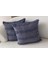Home Ikili Dekoratif Puantiye Keten Kumaşlı Kırlent Kılıfı 43X43 Lacivert 3