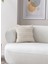 Home Tekli Dekoratif Puantiye Keten Kumaşlı Kırlent Kılıfı 43X43 Krem 1