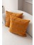 Home Ikili Dekoratif Puantiye Keten Kumaşlı Kırlent Kılıfı 43X43 Hardal 3