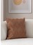 Home Tekli Dekoratif Puantiye Keten Kumaşlı Kırlent Kılıfı 43X43 Kahverengi 1