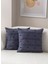 Home Ikili Dekoratif Puantiye Keten Kumaşlı Kırlent Kılıfı 43X43 Lacivert 1