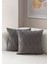 Home Ikili Dekoratif Puantiye Keten Kumaşlı Kırlent Kılıfı 43X43 Gri 1