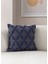 Home Tekli Dekoratif Puantiye Keten Kumaşlı Kırlent Kılıfı 43X43 Lacivert 1
