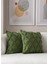 Home Ikili Dekoratif Puantiye Keten Kumaşlı Kırlent Kılıfı 43X43 Yeşil 2