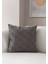 Home Tekli Dekoratif Puantiye Keten Kumaşlı Kırlent Kılıfı 43X43 Gri 1