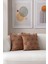 Home Ikili Dekoratif Puantiye Keten Kumaşlı Kırlent Kılıfı 43X43 Kahverengi 2