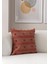 Home Tekli Dekoratif Puantiye Keten Kumaşlı Kırlent Kılıfı 43X43 Kiremit 1