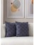 Home Ikili Dekoratif Puantiye Keten Kumaşlı Kırlent Kılıfı 43X43 Lacivert 2