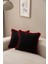Home Siyah Rengi Saçaklı Tek Renk 43X43 Kırlent Kılıfı 1
