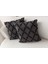 Home Ikili Dekoratif Puantiye Keten Kumaşlı Kırlent Kılıfı 43X43 Siyah 3