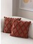 Home Ikili Dekoratif Puantiye Keten Kumaşlı Kırlent Kılıfı 43X43 Kiremit 2