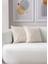 Home Ikili Dekoratif Puantiye Keten Kumaşlı Kırlent Kılıfı 43X43 Krem 1