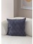 Home Tekli Dekoratif Puantiye Keten Kumaşlı Kırlent Kılıfı 43X43 Lacivert 1