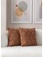 Home Ikili Dekoratif Puantiye Keten Kumaşlı Kırlent Kılıfı 43X43 Kahverengi 2
