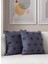 Home Ikili Dekoratif Puantiye Keten Kumaşlı Kırlent Kılıfı 43X43 Lacivert 1