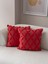Home Ikili Dekoratif Puantiye Keten Kumaşlı Kırlent Kılıfı 43X43 Pembe 1