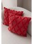 Home Ikili Dekoratif Puantiye Keten Kumaşlı Kırlent Kılıfı 43X43 Pembe 3