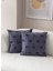 Home Ikili Dekoratif Puantiye Keten Kumaşlı Kırlent Kılıfı 43X43 Lacivert 2