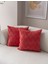 Home Ikili Dekoratif Puantiye Keten Kumaşlı Kırlent Kılıfı 43X43 Pembe 2