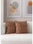 Home Ikili Dekoratif Puantiye Keten Kumaşlı Kırlent Kılıfı 43X43 Kahverengi 1