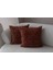Home Ikili Dekoratif Puantiye Keten Kumaşlı Kırlent Kılıfı 43X43 Kiremit 3