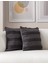Home Ikili Dekoratif Puantiye Keten Kumaşlı Kırlent Kılıfı 43X43 Siyah 1