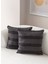 Home Ikili Dekoratif Puantiye Keten Kumaşlı Kırlent Kılıfı 43X43 Siyah 2