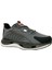 Füme Gri Kırmızı Bağcıklı Sneakers Spor Ayakkabı 1