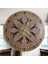 Ahşap Desen Duvar Saati - Mandala Deseni - Epoksi Reçine Kaplamalı 40 cm 1