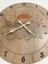 Ahşap Desen Duvar Saati - Mecsid-I Aksa - Epoksi Reçine Kaplamalı - 40 cm 3